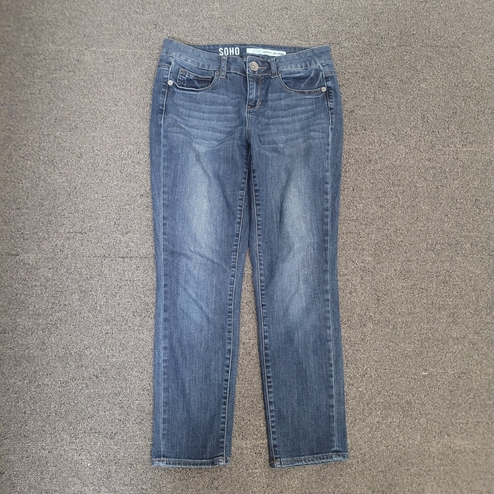 DKNY Jeans Size 04 Straight Leg Womens Blue Soho Stretch Denim Pants